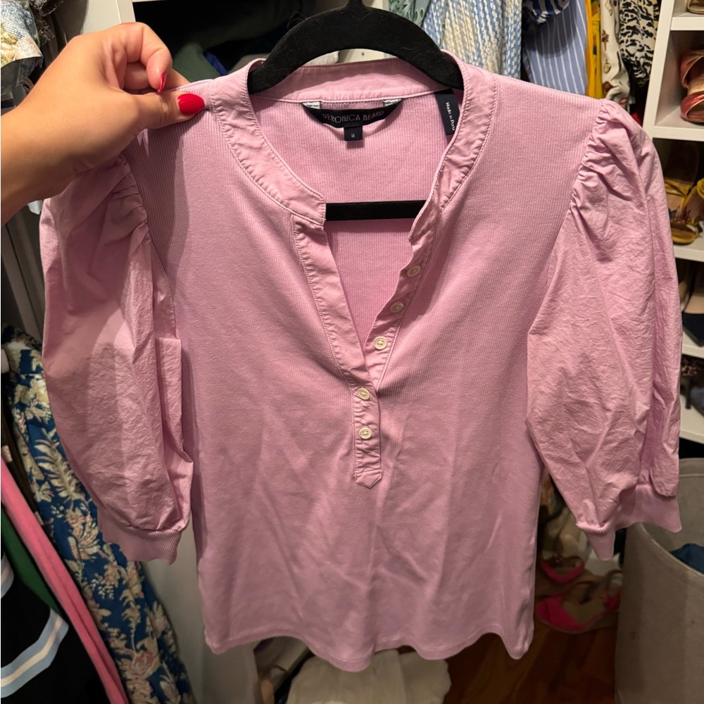 Veronica Beard Coralee Shirt orchid Medium